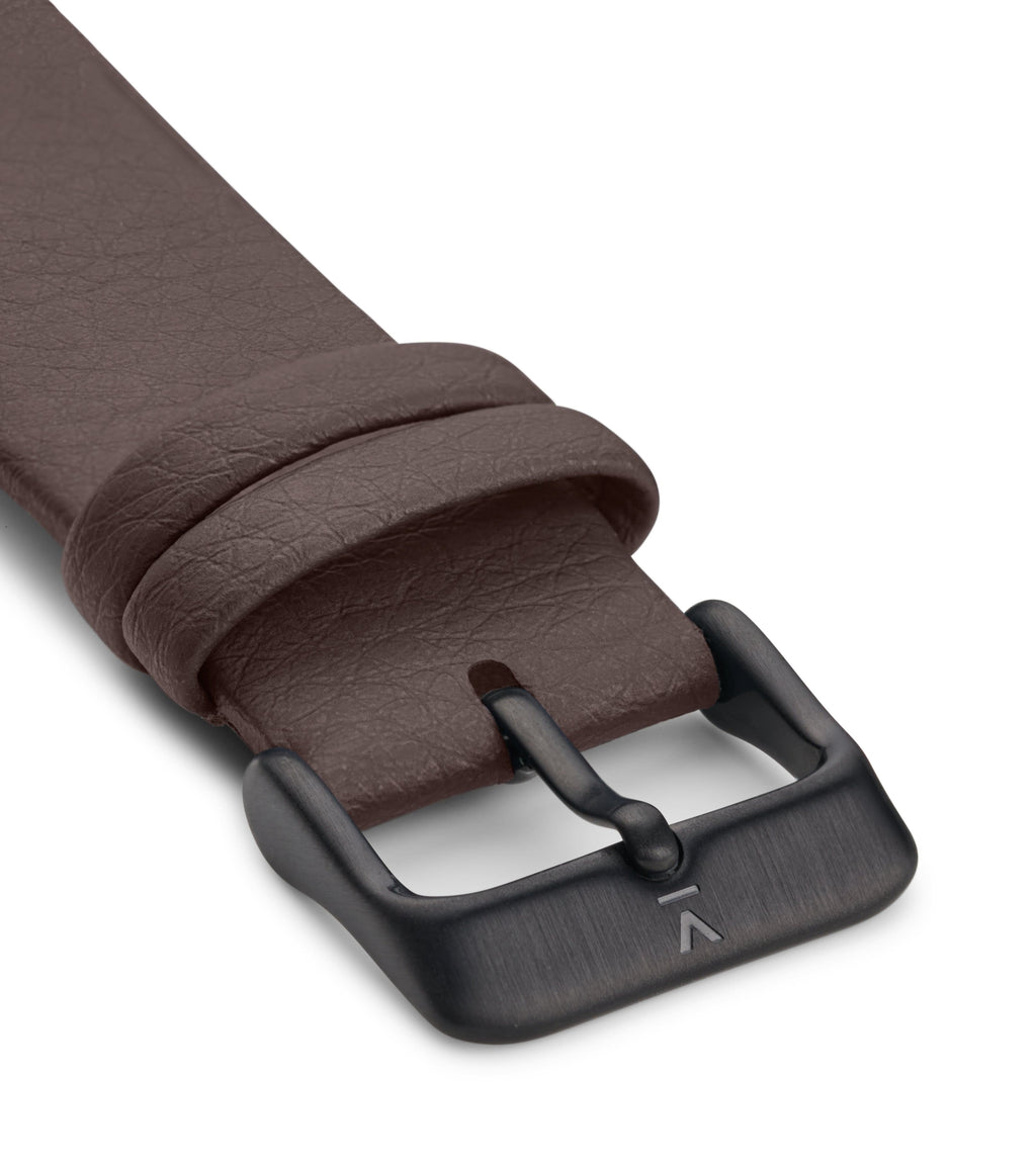 BROWN WITH BRUSHED BLACK BUCKLE | 20MM
