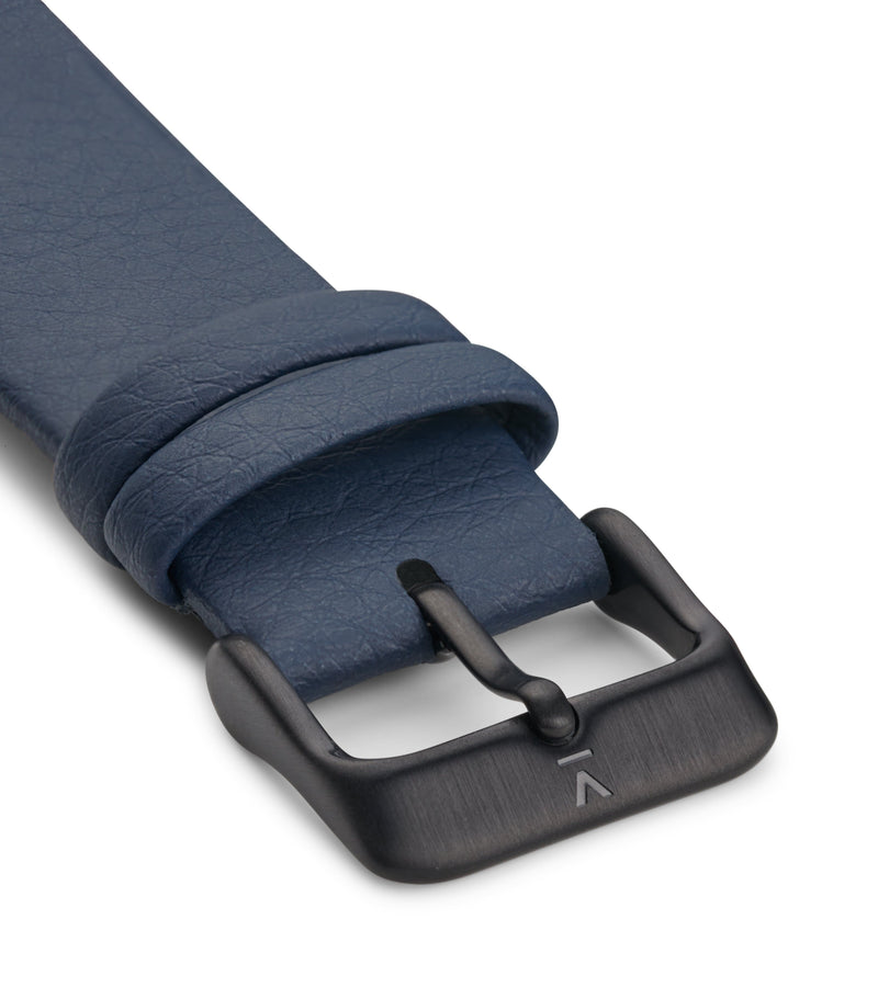 NAVY WITH BRUSHED BLACK BUCKLE | 20MM