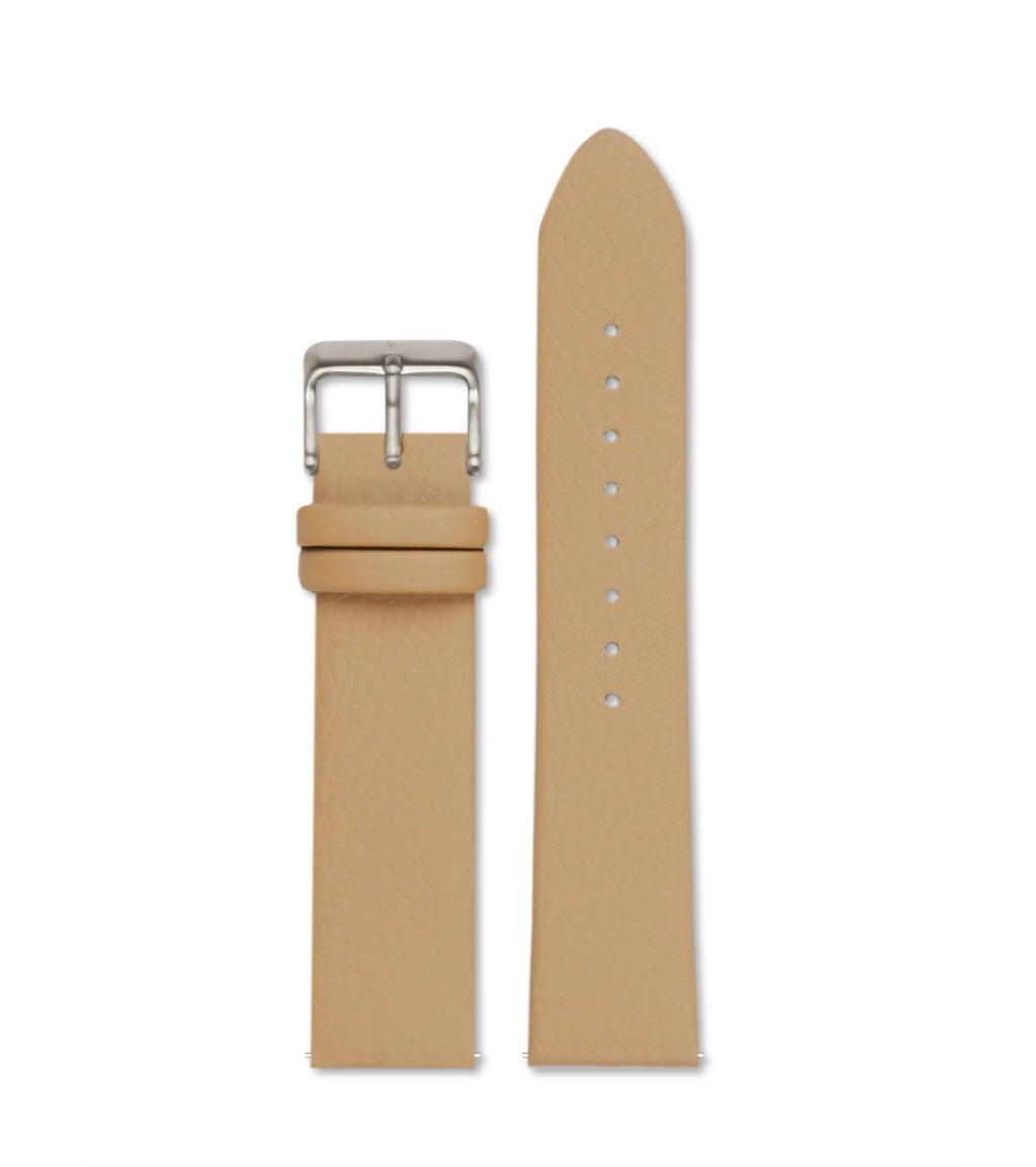 Tan with brushed silver buckle | 20mm