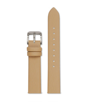 Tan with brushed silver buckle | 18mm