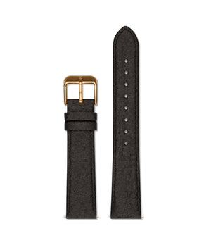 Piñatex Black with brushed gold buckle | 18mm