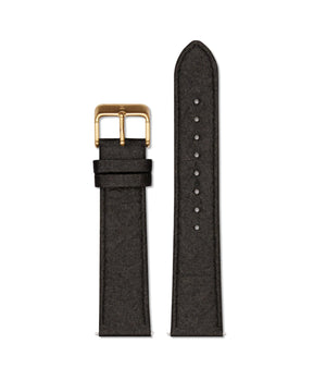 Piñatex Black with brushed gold buckle | 20mm