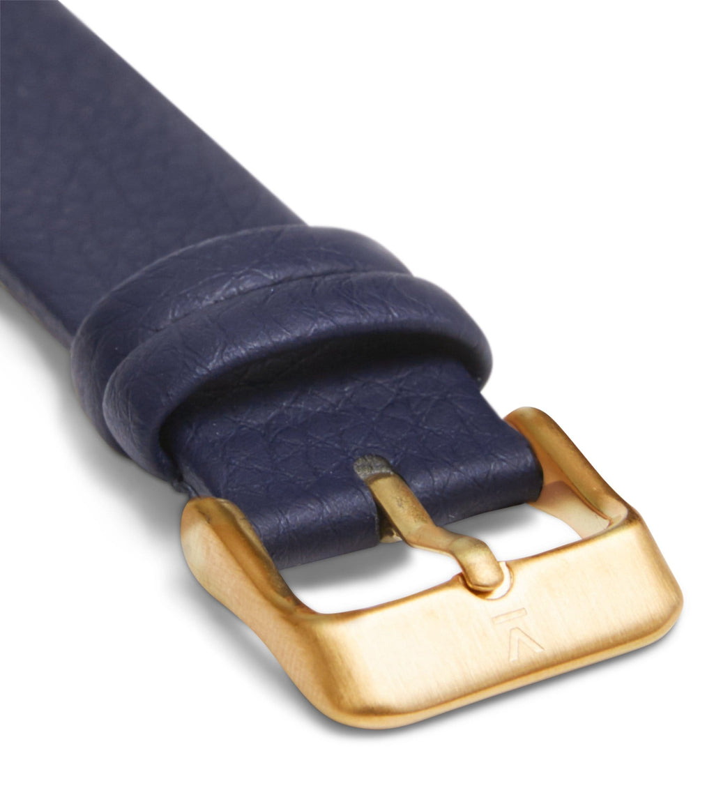 Navy with brushed gold buckle | 18mm