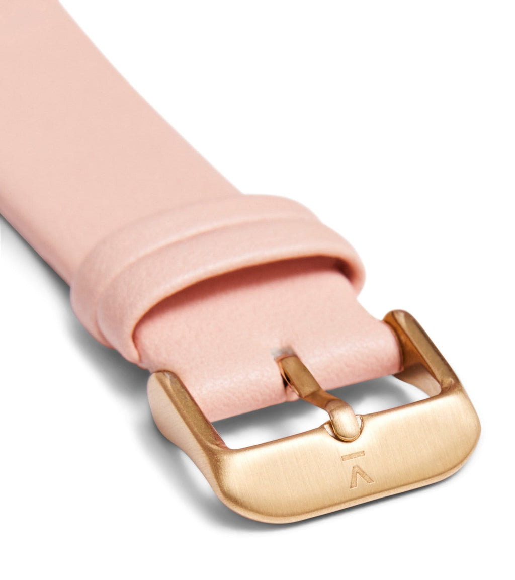 Pink with brushed gold buckle | 20mm